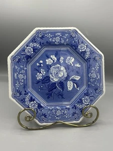 Spode Blue Room Sutherland Collection BOTANICAL Achteckiger Teller England - Bild 1 von 3