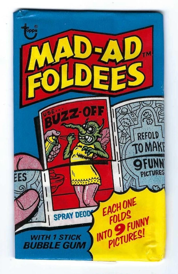 Vintage 1976 Topps Mad-Ad Foldees Unopened Wax Pack Sealed - Image 1 of 2