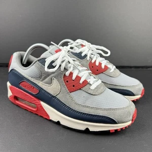 Nike Air Max 90 “USA” Gris Claro Humo Phantom Rojo Fuego Azul Marino Talla 8.5 DM0029-005 - Imagen 1 de 9