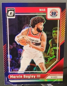 2024-25 Panini Donruss Optic Marvin Bagley III Purple Prizm Washington Wizards - Picture 1 of 2