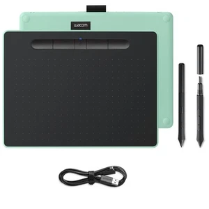 Wacom Intuos M Pistachio-green with Bluetooth – Drawing Tablet with Pen, Stylus - Picture 1 of 6