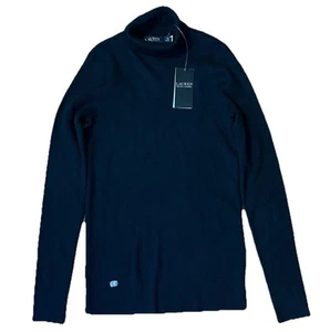 Ralph Lauren Black Label Damen Schwarz Rollkragen Pullover Größe M Neu mit Etikett - Bild 1 von 9