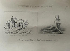 Antiker Druck um 1880 • Viktorianische Aquatinta & Gravur • Britische Kunstgeschichte - Bild 1 von 11