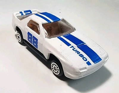 Vintage Zylmex Zee Toys D90 Branco #88 Mazda RX-7 1/64 Diecast/Plástico Muito Bom Estado - Imagem 1 de 4