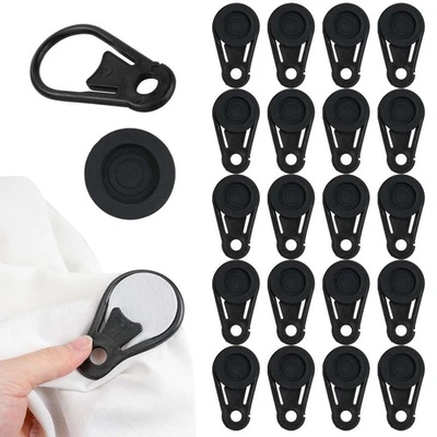 Clips para tienda de campaña clips portátiles para tienda de campaña 20 un./juego clips para toldo lona Foto 1 de 4
