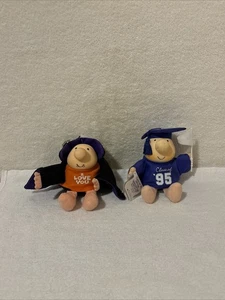 Lot of 2 VINTAGE 1990s ZIGGY PLUSHES W Tags- Graduation & Halloween - Picture 1 of 18