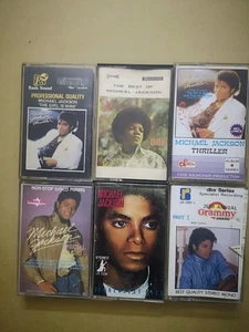 Lot of 6 Michael Jackson "Best of & Thriller"  Bootleg Cassettes - Picture 1 of 1