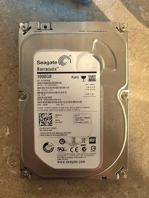 Seagate Barracuda ST1000DM003-1CH162 Desktop HDD, 7200 RPM,  1 TB, 8820 Hours On - Image 1 of 4