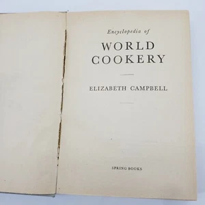1958 Vintage Recipe Book Encyclopedia of World Cookery by Elizabeth Campbell - Bild 1 von 11