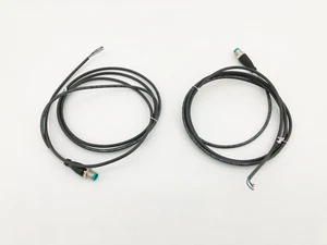 Menge 2 Neu Pepperl + Fuchs V1S-G-BK2M-PUR-U Kabelsätze M12 Buchse Gerade 4-Pin - Bild 1 von 4