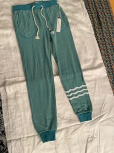 Sol Angeles Long Joggers Boys Girls size L (10) color turo (teal) - Picture 1 of 2