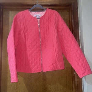Croft & Barrow - Chaqueta Acolchada Cabincore Rosa Talla XL - Imagen 1 de 7