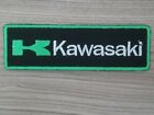 KAWASAKI BIKER Motor Sport Racing Iron on Patch MOTORCYCLE Embroidered SEW on