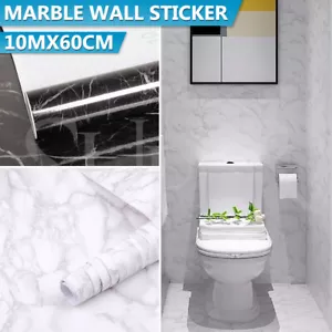 10M Marble Roll Wallpaper Self Adhesive Contact Paper PVC Wall Sticker Decor - Picture 1 of 16