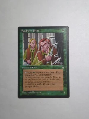 MISPRINT | MISCUT MTG Fyndhorn Elves - Ice Age Magic the Gathering Green - Image 1 of 2