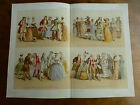 B43 1874 ENGRAVING COSTUMES IN ENGLAND WILLIAM & MARY COMMONWEALTH GEORGE III