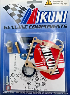 正品 Mikuni Carb 重建套件 MK-VM18-144 适用于 1997 - 2000 KTM SXR 50 Pro Jr — 第 1/2 张图片