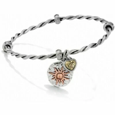 BRAZALETE BRAZALETE BRIGHTON JB6970 FELICIDAD ENCANTO ARTE ALMA PLATA LATÓN NUEVO CON ETIQUETAS SOL Foto 1 de 4
