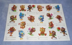 Highlights for Children Christmas Gift 'To and From' Stickers Seals Tag Sheet - Picture 1 of 2