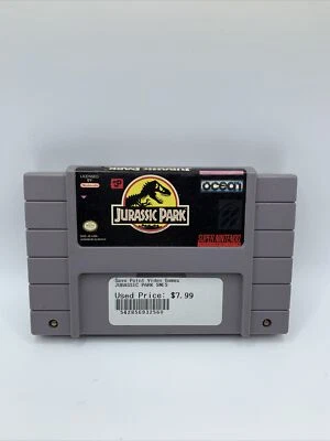 Jurassic Park Super Nintendo SNES Cartridge Authentic Tested and works - Image 1 of 4