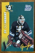 1994-95 Kraft Dinner 3.5x5 Card- #40 Guy Hebert - Anaheim Ducks