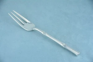 Tenedor de ensalada Tiffany bambú plata esterlina 6-3/4" sin monograma - Imagen 1 de 7