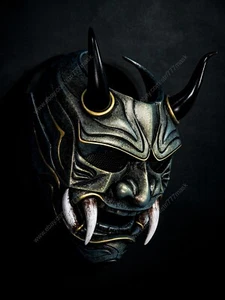 Oni Samurai Airsoft Mask Devil Evil Halloween Costume Cosplay Movie Prop KK107 - Picture 1 of 8