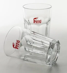 2 x Pitu Cachaca Caipirinha Longdrink Cocktail do Brasil Glas Relief 8585