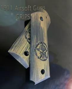 1911 PUNISHER Logo Handgriff Panel Set für volle Größe Airsoft - Bild 1 von 4