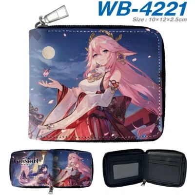 Genshin Impact Game PU Geldbörse Geldbeutel Wallet 12x10x2.5cm - Bild 1 von 4