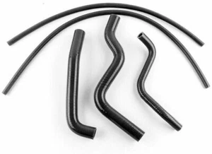 For 2006 YAMAHA FZ6-S FZ6 FZ600 FZ 600 Silicone Radiator Hose Coolant Set Black - Picture 1 of 6