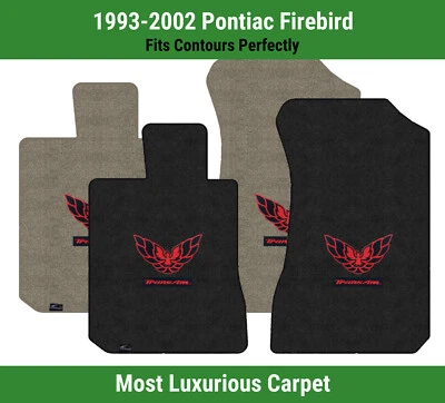 Lloyd Luxe Front Mats for '93-02 Pontiac Firebird w/Red w/Bird & Black Trans Am - Image 1 of 4