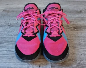 Nike Lebron 18 Low Fireberry Neon Nights Sneaker Shoes - CV7562-600 - Men's 10 - Picture 1 of 5