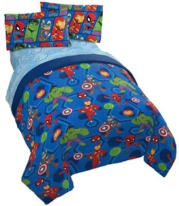 Jay Franco Marvel Super Hero Adventures Hero Together 4 Piece Twin Bed Set - ... - Picture 1 of 7