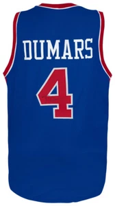 Joe Dumars (PISTONS) Signed Blue Custom Basketball Jersey - (SCHWARTZ COA) - Picture 1 of 3