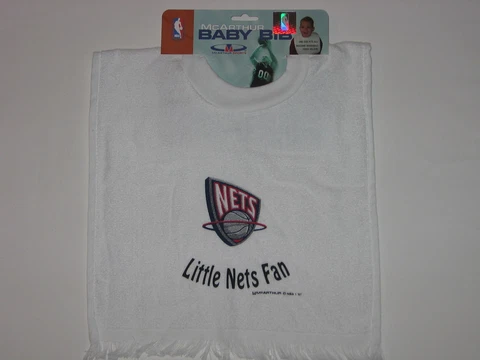 New Jersey Nets Terry Velour Pullover Towel Baby Bib FREE S&H!! Cover