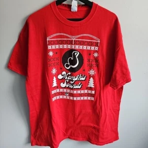 Gildan Memphis Sounds Christmas Style Short Sleeve Size XL Red/White/Black - Picture 1 of 8