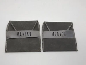 Monaco Gray Jewelry Dust Bag/Pouch Lot of Two Read Description - Picture 1 of 7