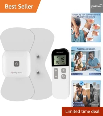 Kabelloses TENS Gerät Massagegerät Schmerztherapie tragbar 15 Programme - Bild 1 von 4