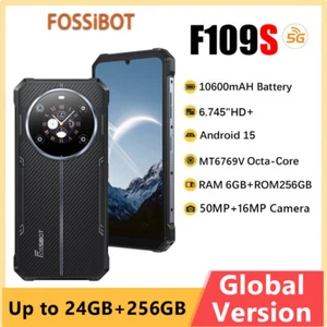 GLOBAL VERSION Fossibot F109S 5G IP68 Phone Dual Screen 10600mAh 50MP 24GB+256GB - Picture 1 of 22