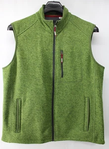 ORVIS Vest Men's XL Green Sweater Fleece Full Zip Casual - Picture 1 of 6
