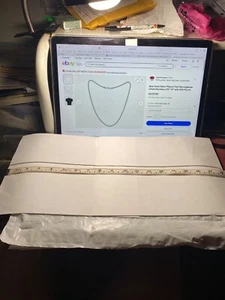 VERSILBERTE 18 ZOLL 2 mm SPULENHALSKETTE mit RINGVERSCHLUSS - Bild 1 von 15