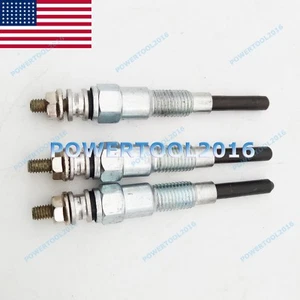 3 Piece Glow Plug for Kubota ZD18 ZD21 ZD321 ZD25F ZD221 ZD28 ZD323 ZD326 ZD331 - Picture 1 of 1