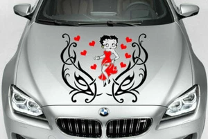 BETTY BOOP TRIBAL VINYL DECAL CAR TRUCK HOOD SIDE - Foto 1 di 2