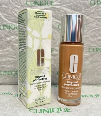 Clinique Beyond Perfecting Foundation + Concealer 1 oz 14 CN70 Vanilla (MF-G) - Image 1 of 2