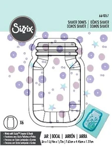 Sizzix Clear Plastic Jar Shaker Domes 6PK #664857 Retail $6.99 - Picture 1 of 8