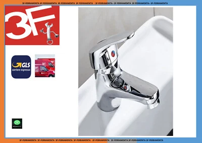 LEOVIN RUBINETTO MISCELATORE LAVABO BAGNO CROMATO UNIVERSALE CON FLESSIBILI MONTAGGIO