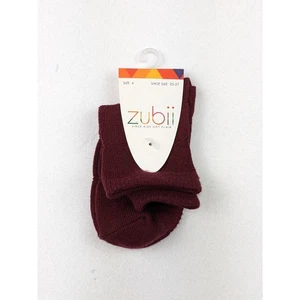 Calcetines al tobillo Zubii granate talla 4 zapato talla 24-27 eu - Imagen 1 de 2