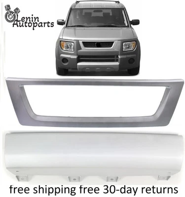 Grille Molding Bumper Trim For 2003-2008 Honda Element Apron Front Foto 1 de 4