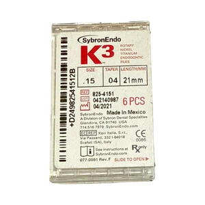 SybronEndo K3 Nickel-Titan Feilen NiTi Endo Feilen K3 0,15/04 21 mm - Bild 1 von 2